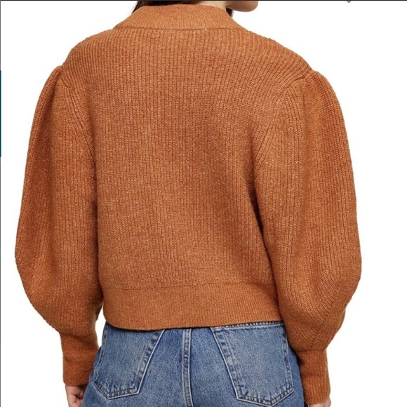 NWT Topshop Supersoft Volume Sleeve Sweater - Picture 2 of 5